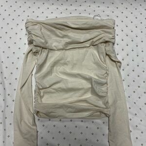 H&M Cream Off-Shoulder Top